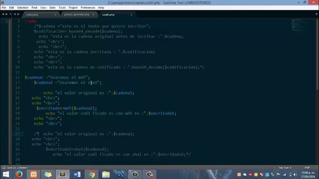 codificacion php смотреть онлайн