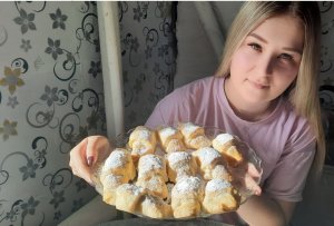 Круассаны из творожного теста.