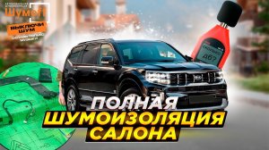 Полная шумоизоляция салона и арок на Kia Mohave