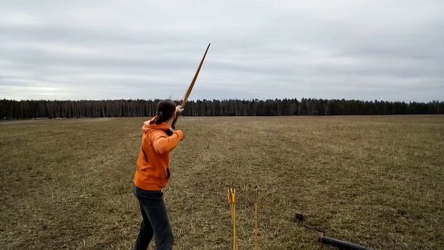 Проверяем дальность полета стрел смотреть онлайн