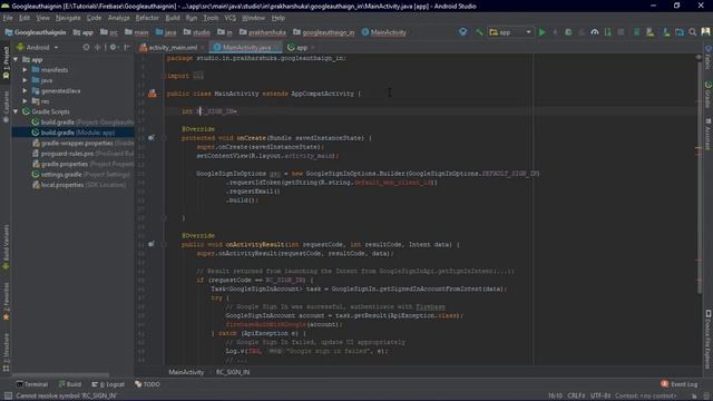 How to integrate Google Sign-in in your android app смотреть онлайн