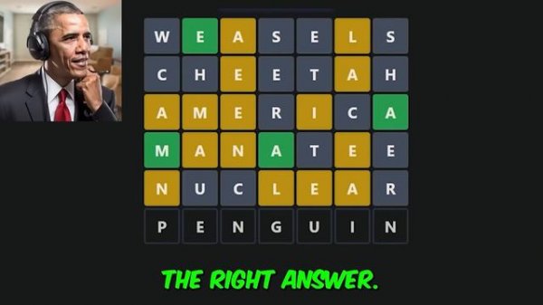 US Presidents Play WORDLE 1-7