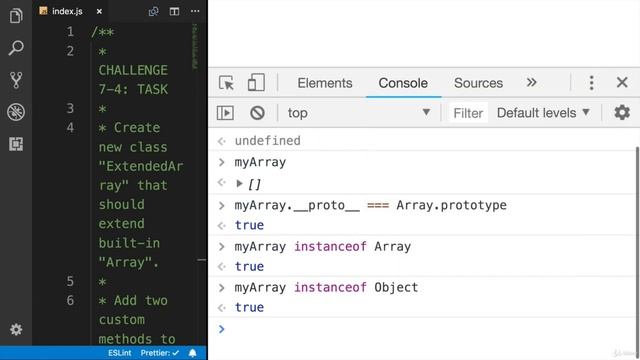 JavaScript OOP 031 CHALLENGE 7 4 Extend Array смотреть онлайн