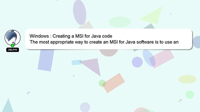 Windows : Creating a MSI for Java code смотреть онлайн