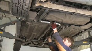 Замена глушителя на Fiat Albea. ЗАМЕНА ГЛУШИТЕЛЯ В СПБ .