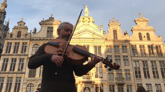 That Famous Cello Prelude, In Grand Place, Brussels