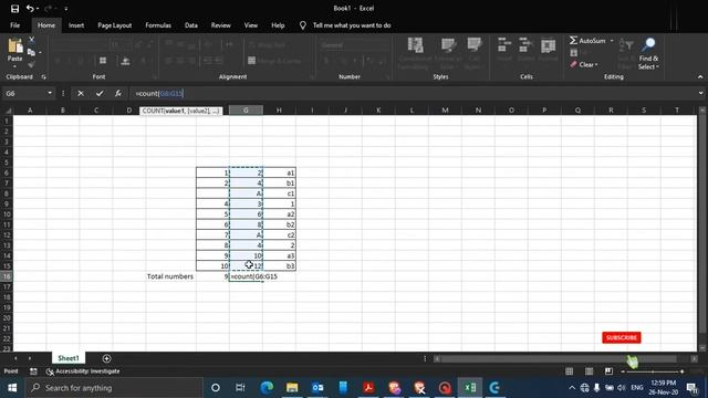 MS Excel - COUNT Formula in Malayalam | VertexSkills смотреть онлайн