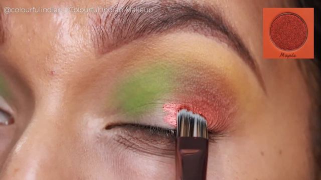 Rainbow Autumn Makeup Tutorial | Autumn Leaves Palette by Simply Posh Cosmetics | COLOURFUL INDIAN смотреть онлайн