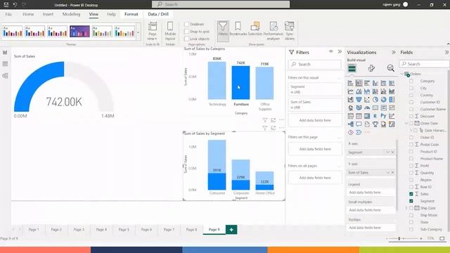 How to create Treemap and Gauge Chart in Power BI - 1stepGrow Academy смотреть онлайн