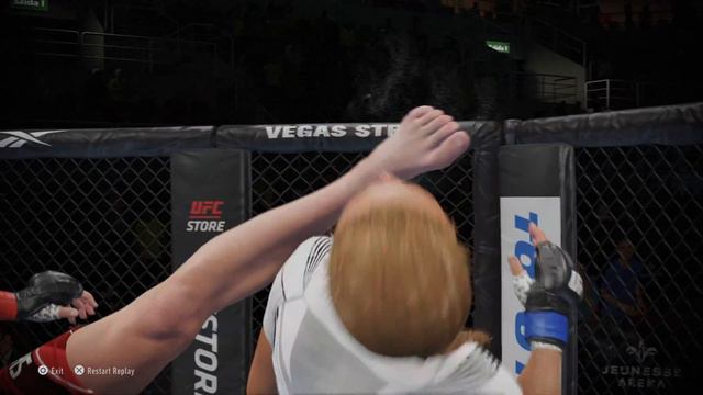 UFC 4 Valentina Shevchenko Roundhouse KO смотреть онлайн