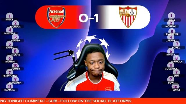 Arsenal 1-1 Sevilla Under 19's Watchalong @deludedgooner смотреть онлайн