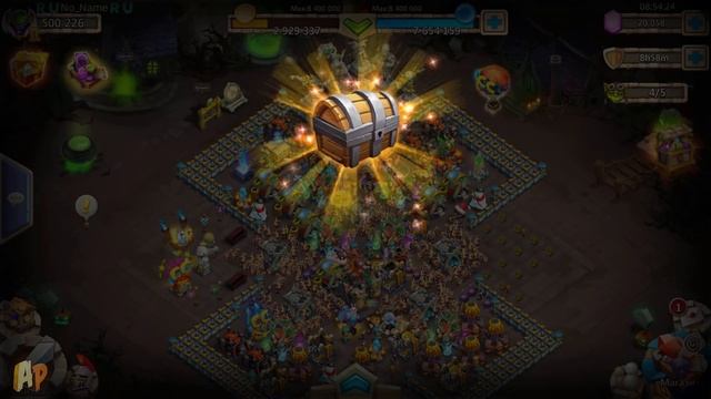 ПАРЯЩИЙ ОСТРОВ, 70000 НА СВАЛИННА, КУЧА СУНДУКОВ ЗАМКА, Битва Замков, Castle Clash