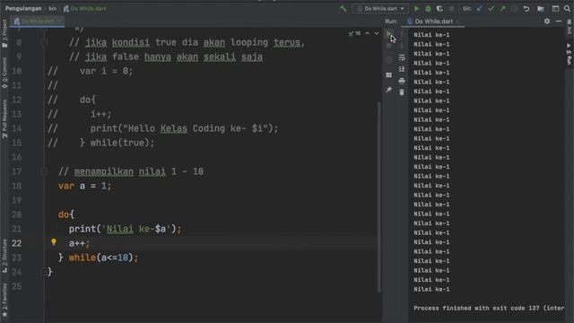 Belajar Dart Bahasa Indonesia | Tutorial Dart | Dart Indonesia - 24 - Do While смотреть онлайн