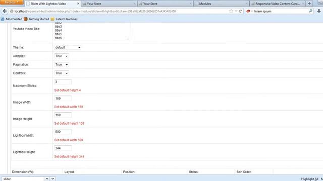 Slider With Lightbox Video Opencart Module смотреть онлайн