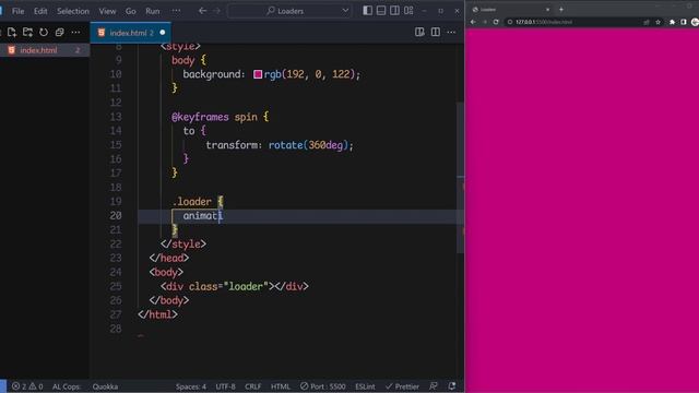 Creating CSS Loader Round shape - No Voice || Coding Scenes смотреть онлайн