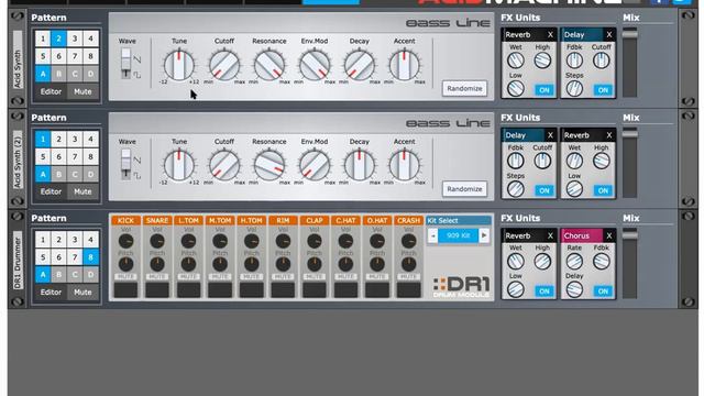 ACID MACHINE 2 JAM REBIRTH 303 STYLE смотреть онлайн