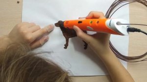 3D ручка. Делаем магнит "Лабрадор" на холодильник.