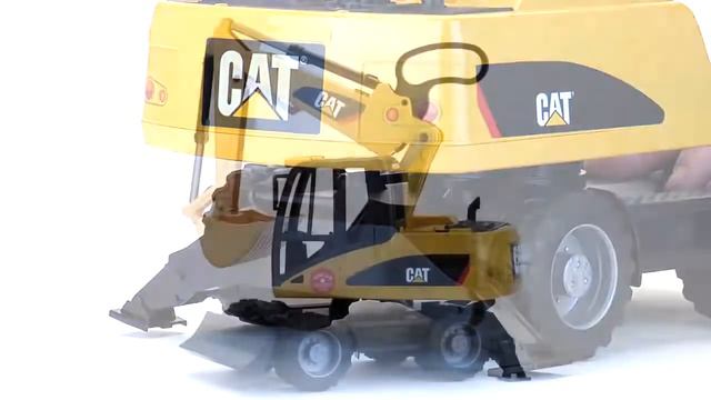 Экскаватор колёсный CAT с отвалом 02-445 Bruder (Брудер)