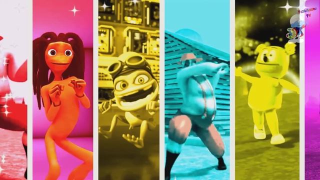 Цветной танцевальный Челлендж DAME TU COSITA Vs Bad Santa - Me Kemaste Vs Gummy Bear 2 минуты