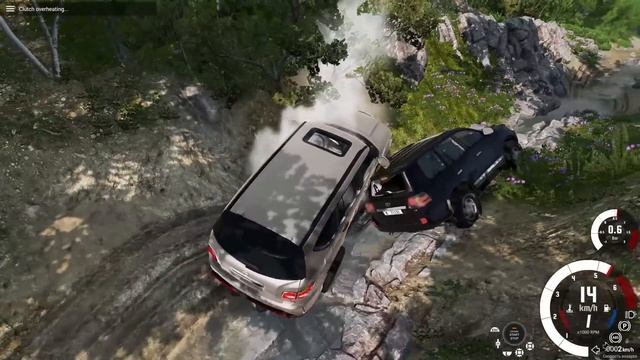 Два КОРЫТА на внедорожье! Крузак 200 VS Инфинити QX | BeamNG Drive смотреть онлайн