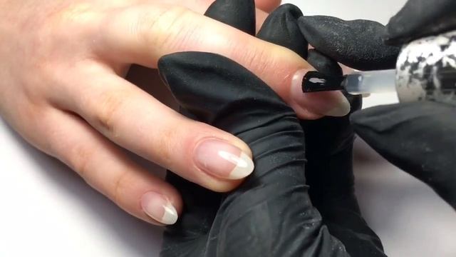 Покрытие гель-лаком // Выравнивание базой // Комби маникюр // Роспись ногтей смотреть онлайн