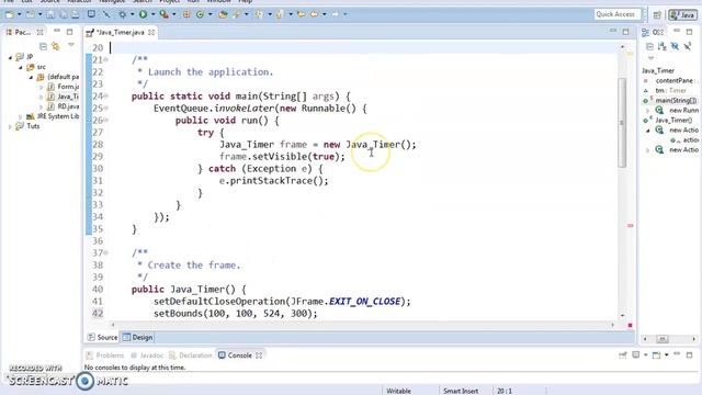 Java - How To Use Timer Class In java Using Eclipse [ with source code ] смотреть онлайн