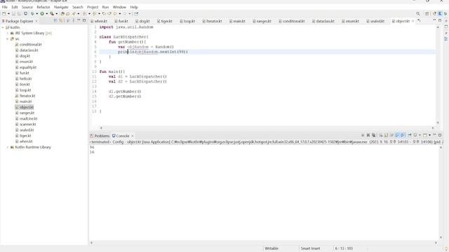 kotlin example - sealed class, object keyword смотреть онлайн