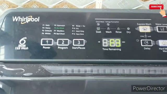 Whirlpool 7.5kg fully automatic washing machine demo. смотреть онлайн