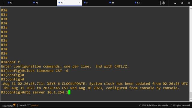 Routing10: LAB NTP смотреть онлайн