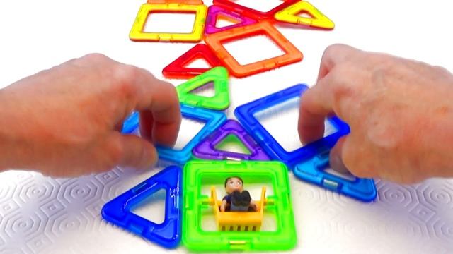 Магнитный конструктор  Повторяем названия цвета    Бабушкины Сказки