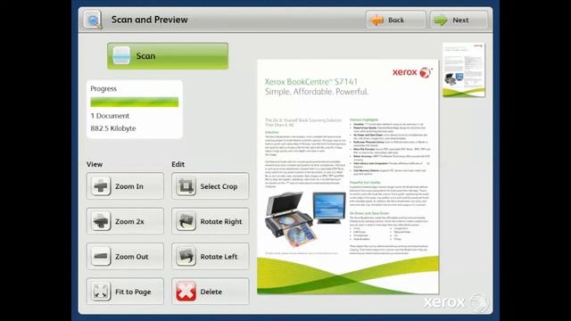 Xerox BookCentre - Scan to Email смотреть онлайн