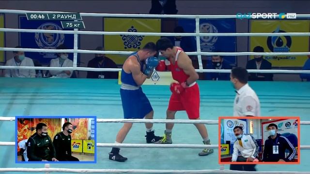 Бокс. ЧРК. Финал. Мужчины (75 кг). Әбілхан Аманкул - Нурканат Райыс смотреть онлайн