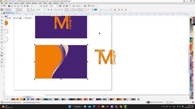 Create professional business card design in Corel Draw | Business Card Design for Beginner смотреть онлайн