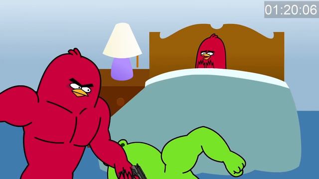 Angry Birds ENTIRE Storyline in 3 minutes! (Angry Birds Cartoon Animation) смотреть онлайн