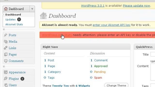 Getting a wordpress api key for Akismet смотреть онлайн