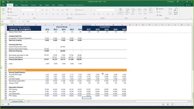 How to Link the 3 Financial Statements in Excel смотреть онлайн