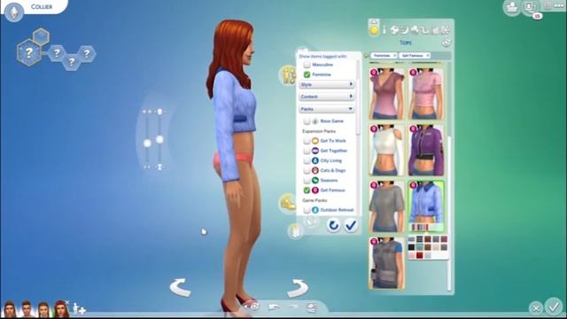 Sims 4 Get Famous CAS (Clothing, Hair, accessories and MORE!) смотреть онлайн