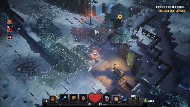 SEACRED LEVEL! MINECRAFT DUNGEONS CREEPING WINTER EP4 GAMEPLAY смотреть онлайн