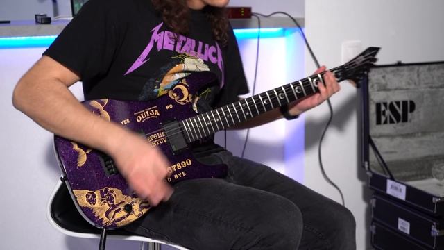 Обзор новой гитары Кирка Хэмметта! | ESP LTD KH OUIJA Purple Sparkle ? смотреть онлайн