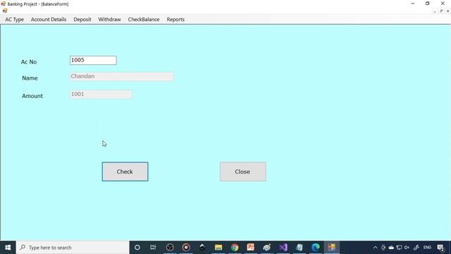 Banking vb.net project P7 | Check Balance Amount Withdraw Form IsDBNull function | download project смотреть онлайн