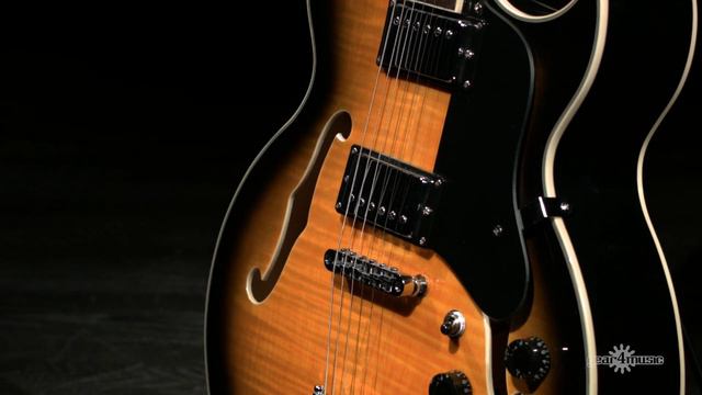 San Diego Semi Acoustic Guitar Sunburst | Gear4music Demo смотреть онлайн