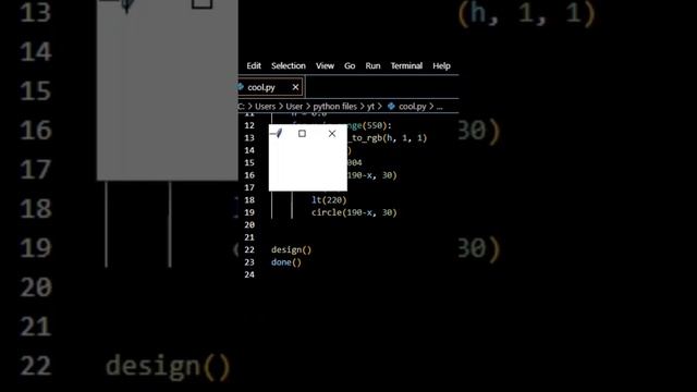 Cool Python turtle graphics design || Design in python || смотреть онлайн