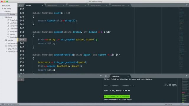 PHP String Class 10: Why TDD? Syntax & Semantics - advanced beginner смотреть онлайн