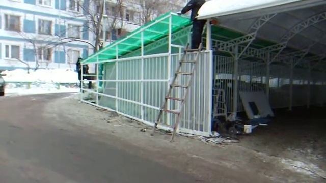 Навесы из поликарбоната для ворот смотреть онлайн