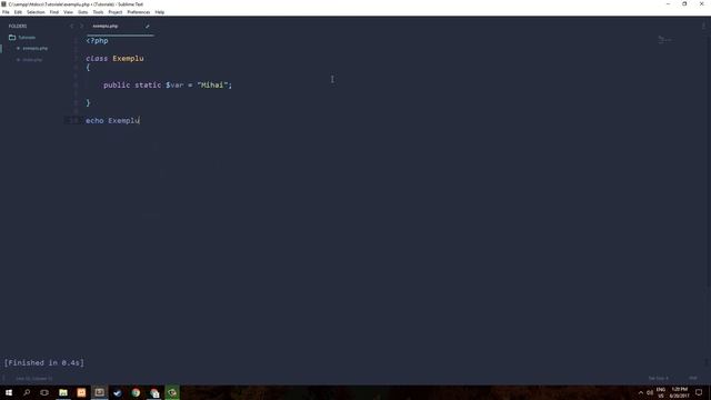 #43 Tutorial PHP OOP [ROMANA] - Static смотреть онлайн