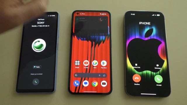 Sony Xperia 10 vs Nothing Phone vs iPhone 14 Pro Max Incoming Call смотреть онлайн