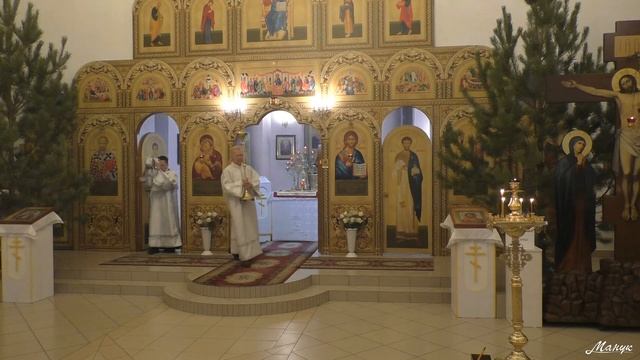 Рождественское богослужение в храме апостолов Петра и Павла. г Красноармейске.07.01.2021 смотреть онлайн