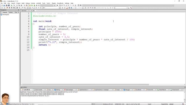 C Program to Calculate Simple Interest | C Programming Tutorial for Beginners смотреть онлайн