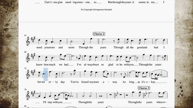 Through The Years - Bb(Tenor/Soprano) Sax смотреть онлайн