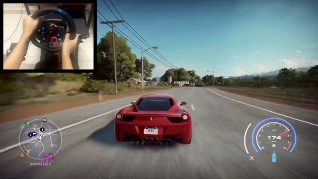 NFS HEAT Buy New Car & Test Speed ( Ferrari 458 italia ) - LOGITECH G29 gameplay смотреть онлайн